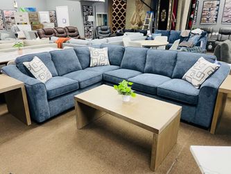 Brand new navy sectional - MADE IN USA | QUALITY FOR LESS