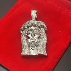 silver 925 jesus pendant 