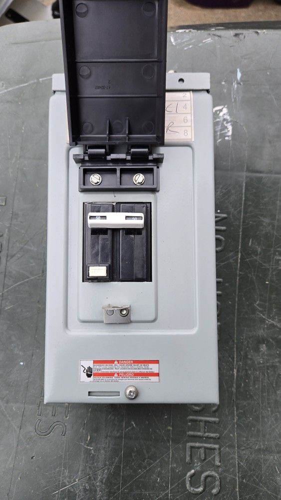 50 Amp GFCI BREAKER AND WEATHER PROOF ENCLOSURE