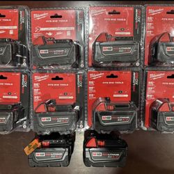 Milwaukee M18 Xc 5.0 NEW EACH