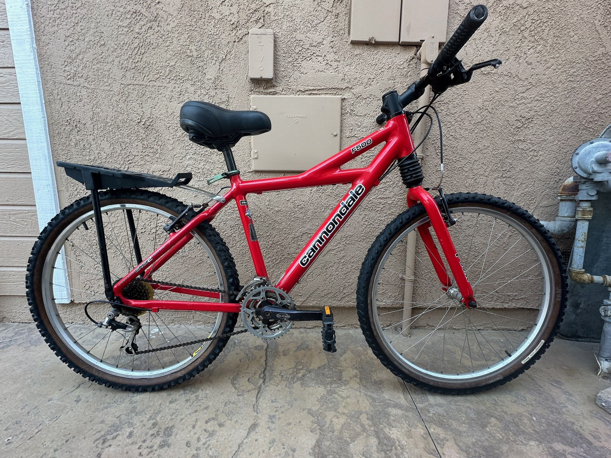 Cannondale F500 Mountain Bike Shimano Deore XT Super Lightweight Aluminum Trail Bike New Tires Ready To Ride