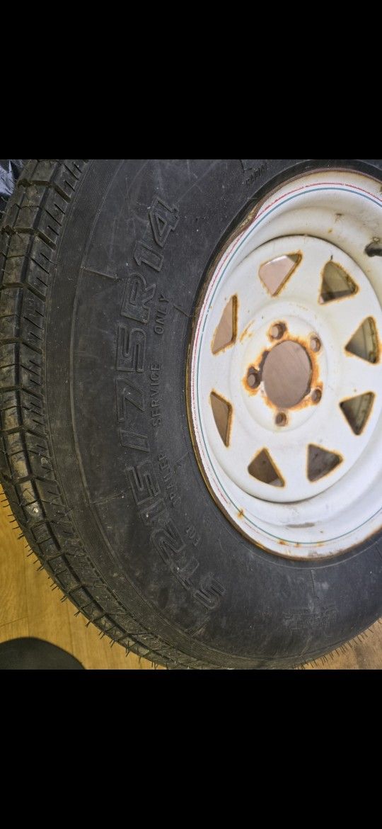Spare 14" Trailer Tire