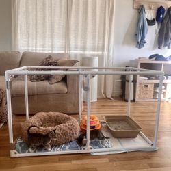 Clearly Loved Pets Clear Acrylic Pet Pen w/ Door