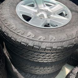 4 NEW JEEP Rims-Tires 17”$650
