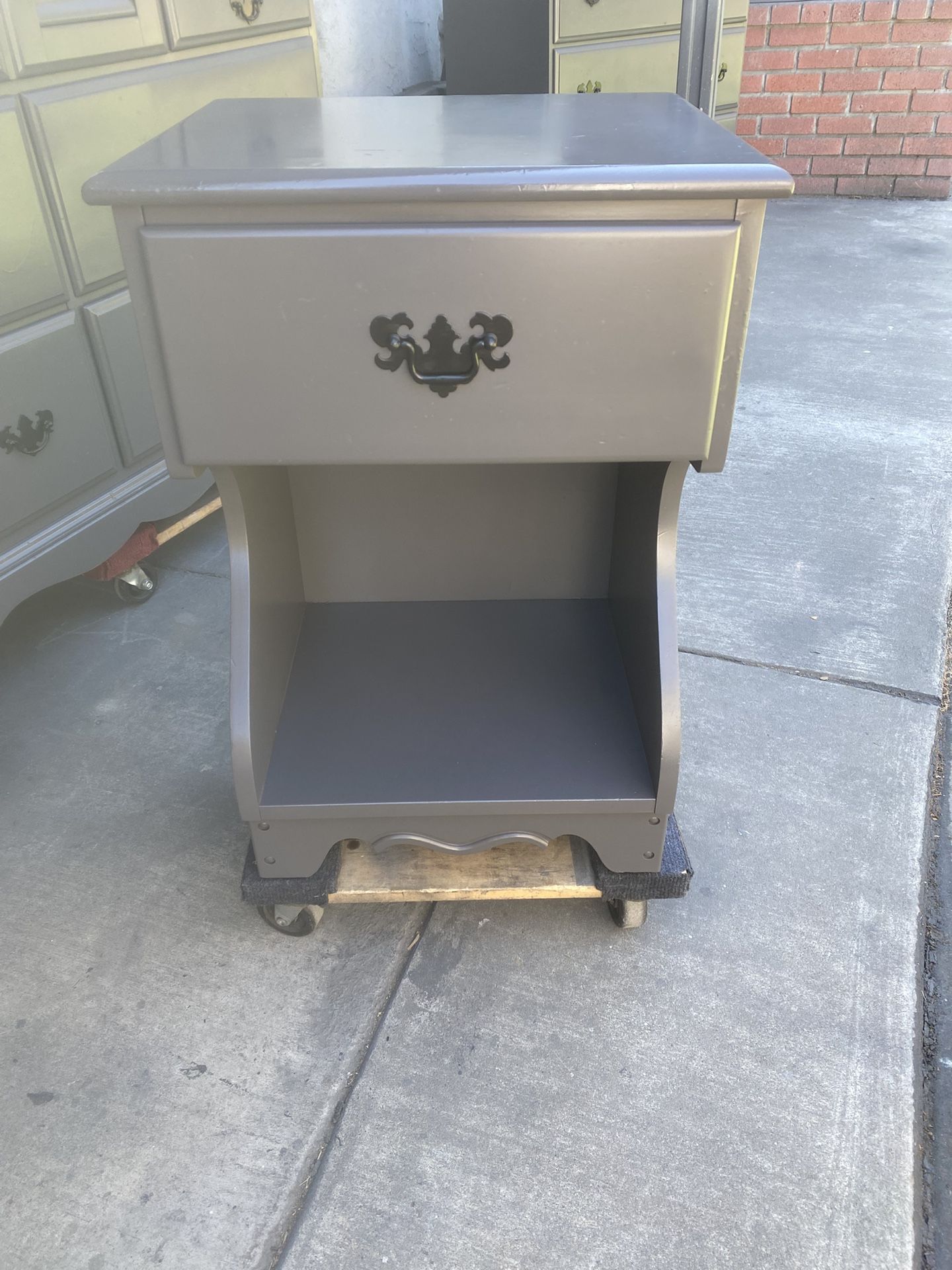 Grey Nightstand By BP John Furniture