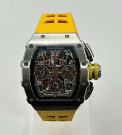 Richard Mille RM-style yellow strap skeleton
