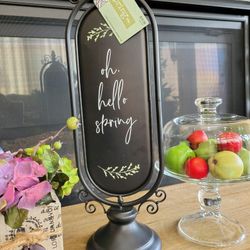 TAKE $5 OFF NOW/Beautiful BRAND NEW Home Decor Free Standing Sign ONLY $12!!!!