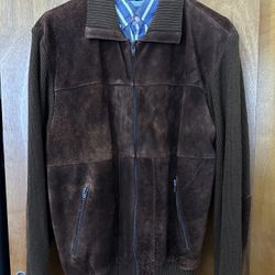 Men’s Leather Suede Jacket Size M