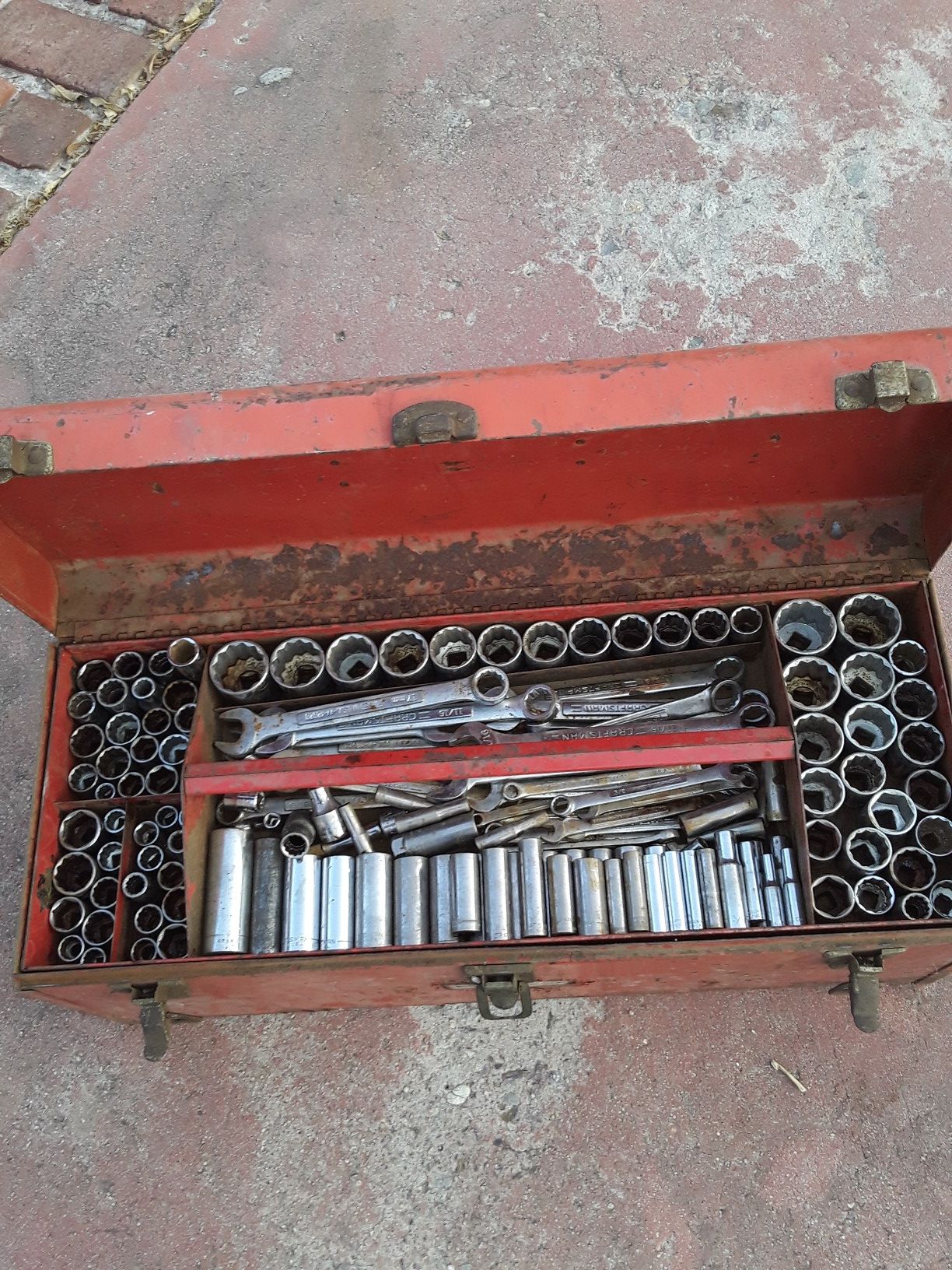 Tool Box Craftsman and Tools