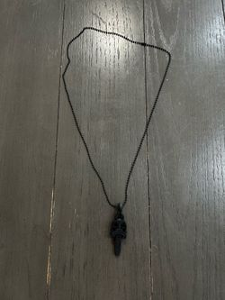 Chrome heart necklace