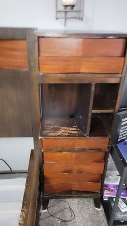 2 End tables -solid wood