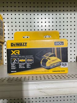 DEWALT 20V MAX XR POWERSTACK Lithium-Ion Battery Starter Kit with 3.5Ah Battery and Charger