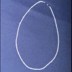 $60 Tennis Chain 18k White Gold Plated