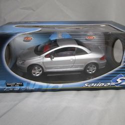 SOLID 1/18 PEUGEOT 307 CC GREY CUT Die-cast Model