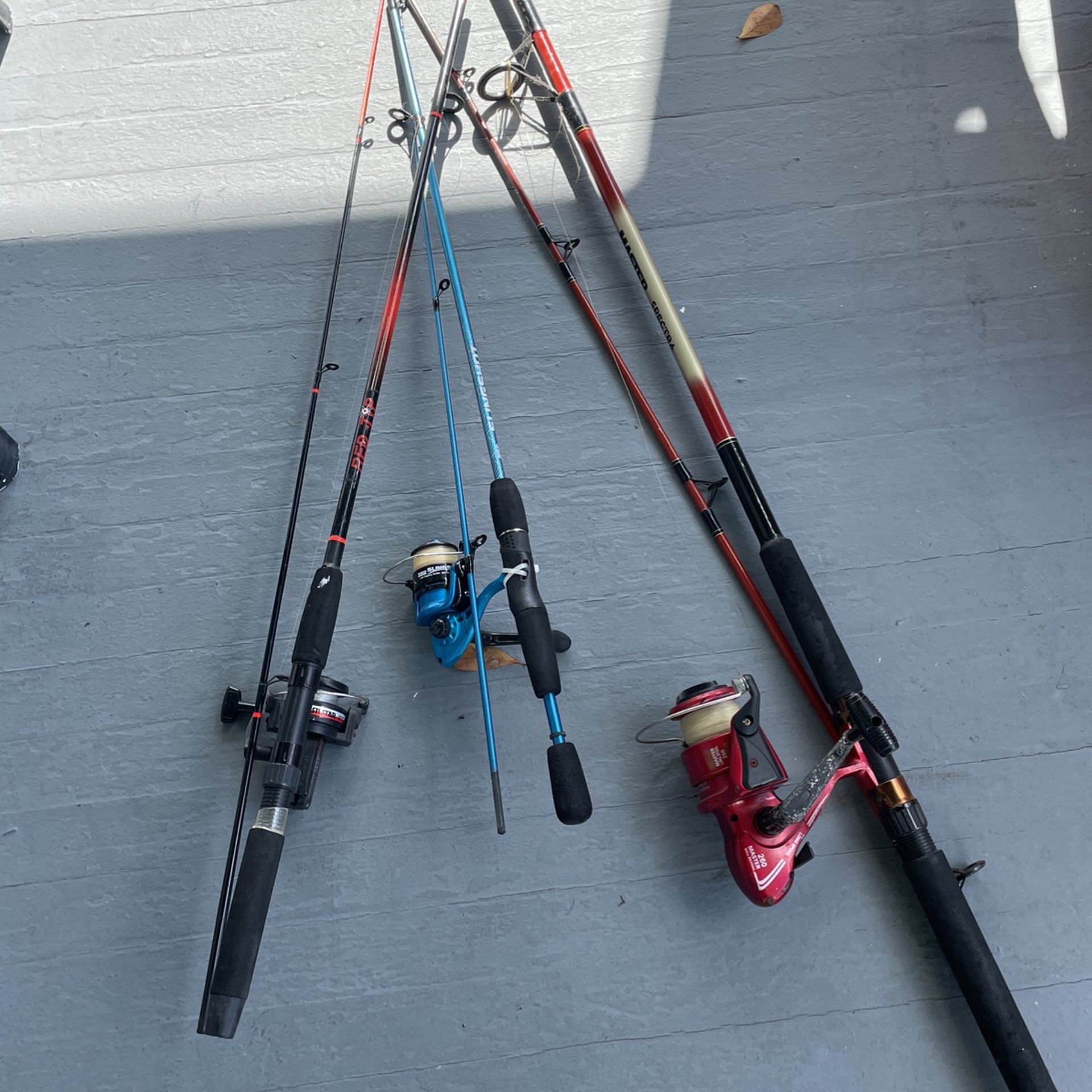 Three bad ass fishing poles $50 Best Over