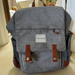 Frank Mullig Diaper Bag Backpack w/ Portable Bassinet