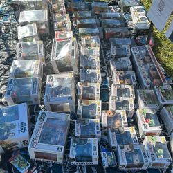 Pops And Black Series Starwars Figures