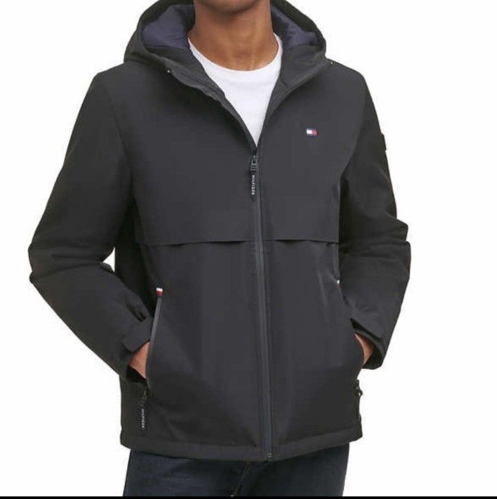 Tommy Hilfiger Men Performance Hooded Jacket Black 