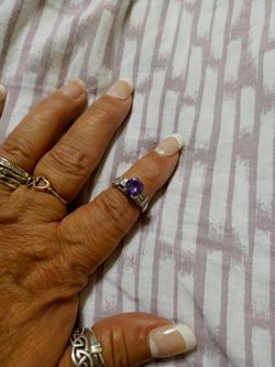 Purple stone 9.25 ring size 6