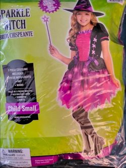 Sparkle Witch Halloween Costume Child Small