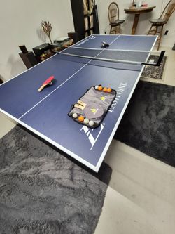 Ping pong table top for pool table