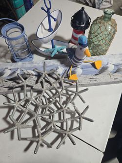 Metal Starfish Coral Decorative Sculpture