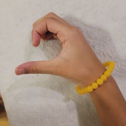 Sunshine Yellow Beaded Bracelet 🌞 