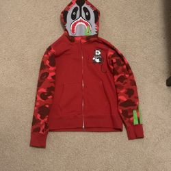  Red Bape hoodie panda full zip