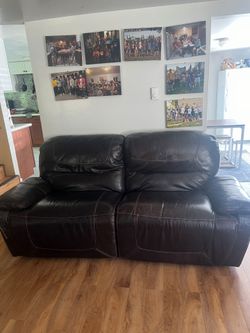Free leather recliner