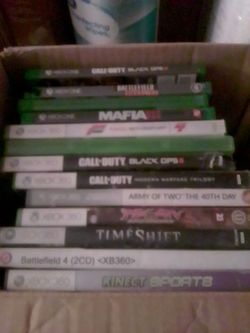 XBOX ONE AND XBOX 360 GAMES AND CONTROLLERS
