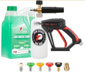 Tool Daily Short Pressure Washer Gun With Foam Cannon (M22-14 Fitting