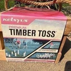 OUTDOOR VINTAGE  TIMBER TOSS GAME WOOD NEW