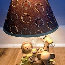 Lamb's & Ivy Jungle animals Lamp Elephant•Monkey•Giraffe•Great Condition