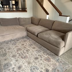 L Shape Sectional Taupe Color 