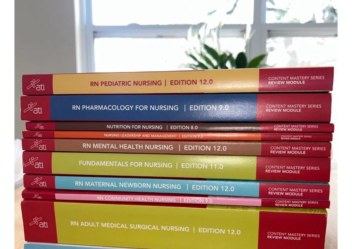 2025 ATI NCLEX RN with comprehensive ATI review book!