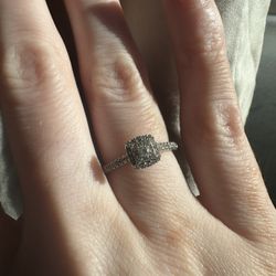 Engagement Ring Kay Jewelers 10k White Gold 1/4 Carat