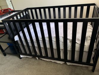 Brand new baby crib with changing table