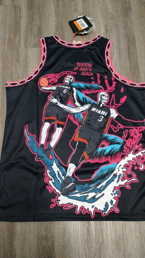 Miami Heat Jersey And Juice Wrld Jersey