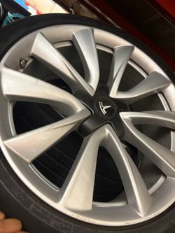 19” Factory Tesla Model 3 Sport Wheels Rims Tires TPMS OEM