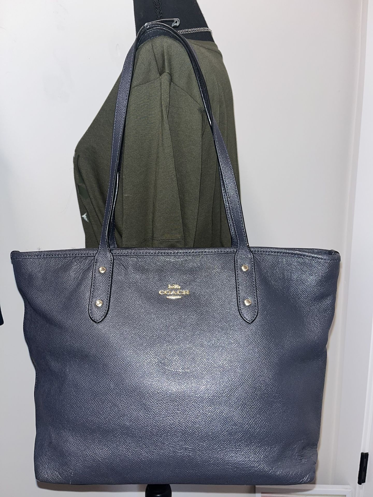 Coach City Zip Tote Navy