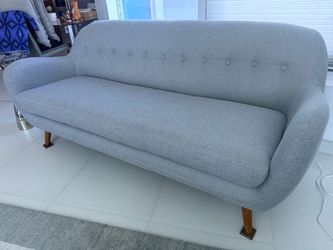 Gray modern sofa couch