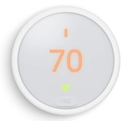 Nest E Smart Programmable Thermostat Wif Alexa/Google App Control White T4001ES