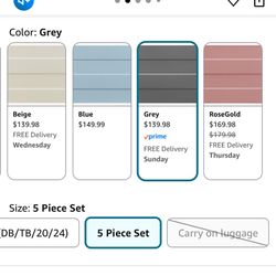 Brand new 5 pc luggage set $100