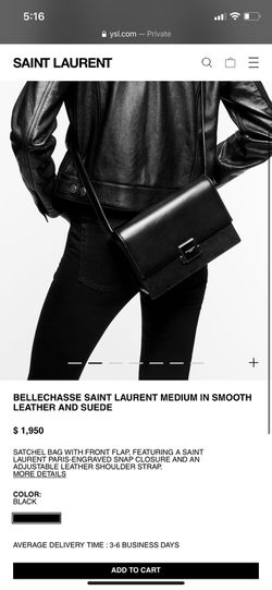 Saint Laurent Bellechasse Leather Crossbody Bag