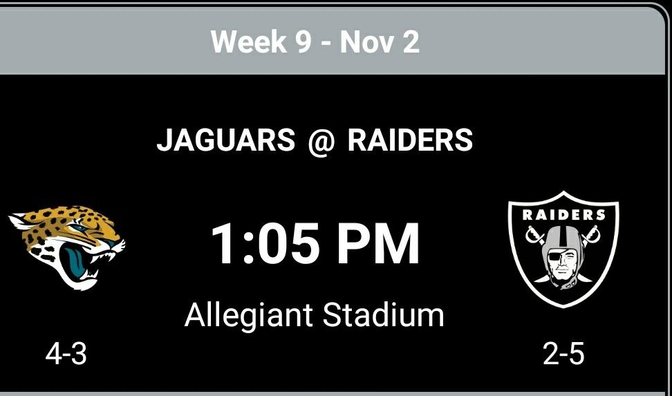 2 RAIDER TICKETS V JAGUARS