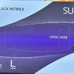 Nitrile Black Gloves 