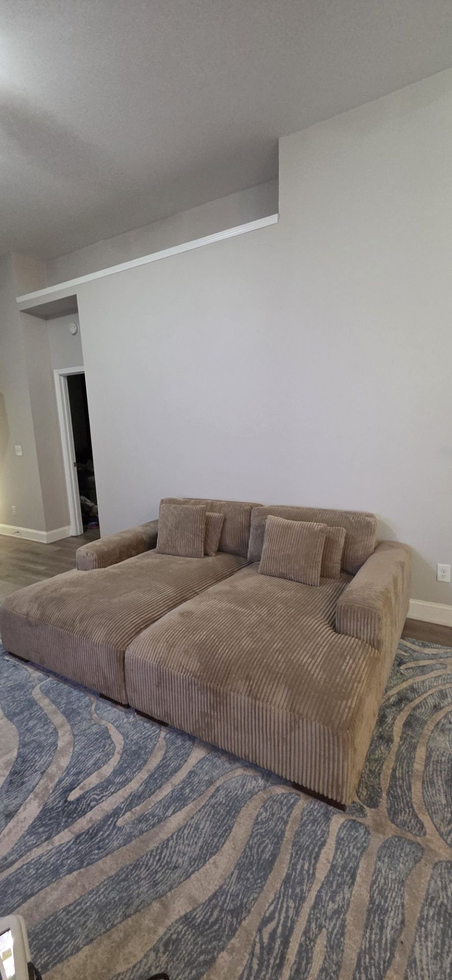 88" corduroy sleeper sofa