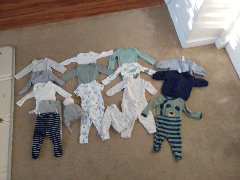 πΆ Baby Onesies & Outfits Bundle β 0-3M + FREE Gap Winter Hat π
