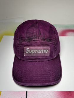 Supreme Overdyed Camp Cap Purple