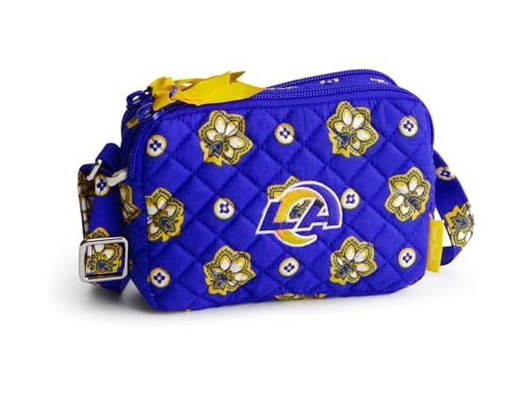 Brand New Vera Bradley Women's Cotton Nfl Small Stadium Crossbody Bag - LA